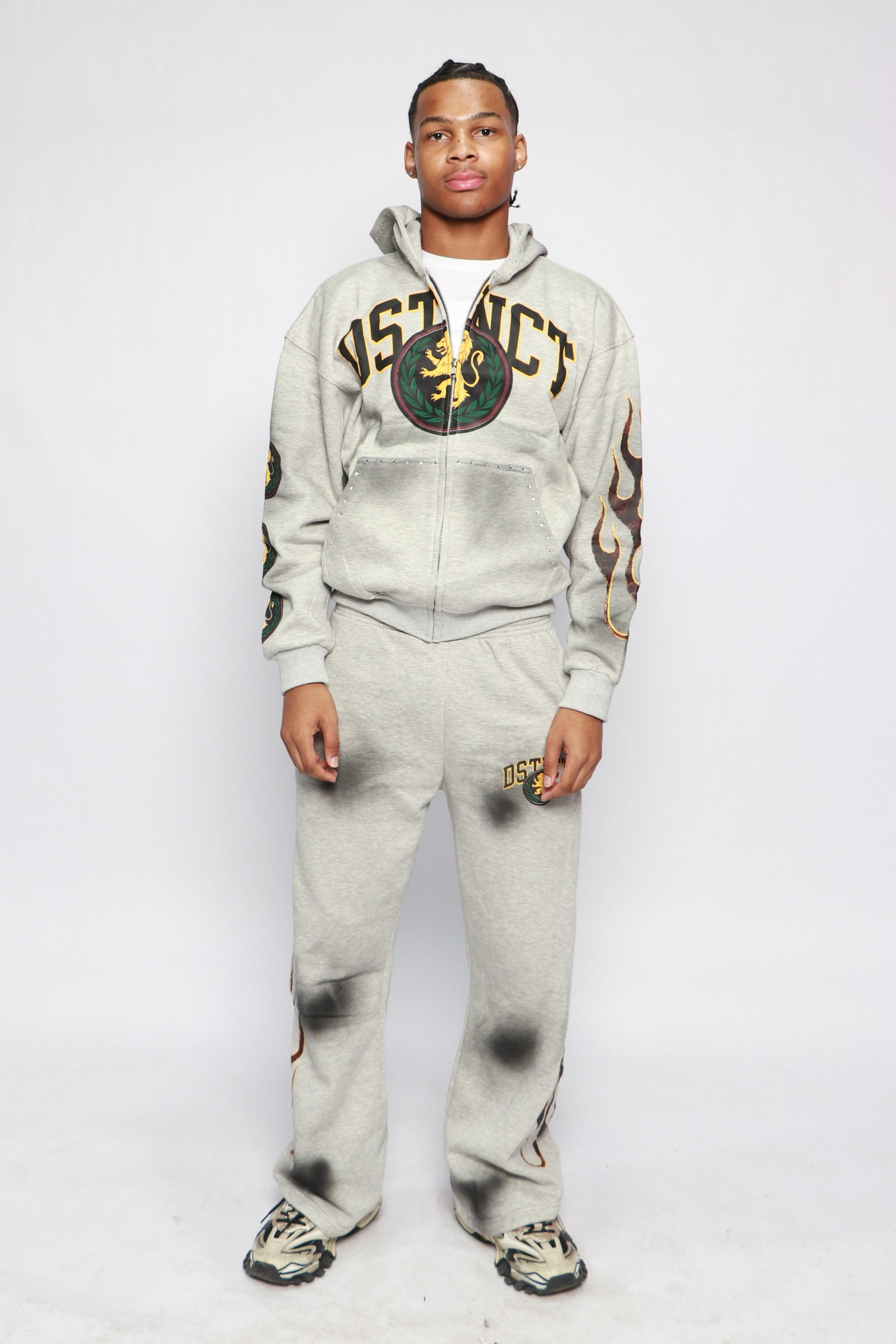 Grey "Leo Lion" Sweatsuit