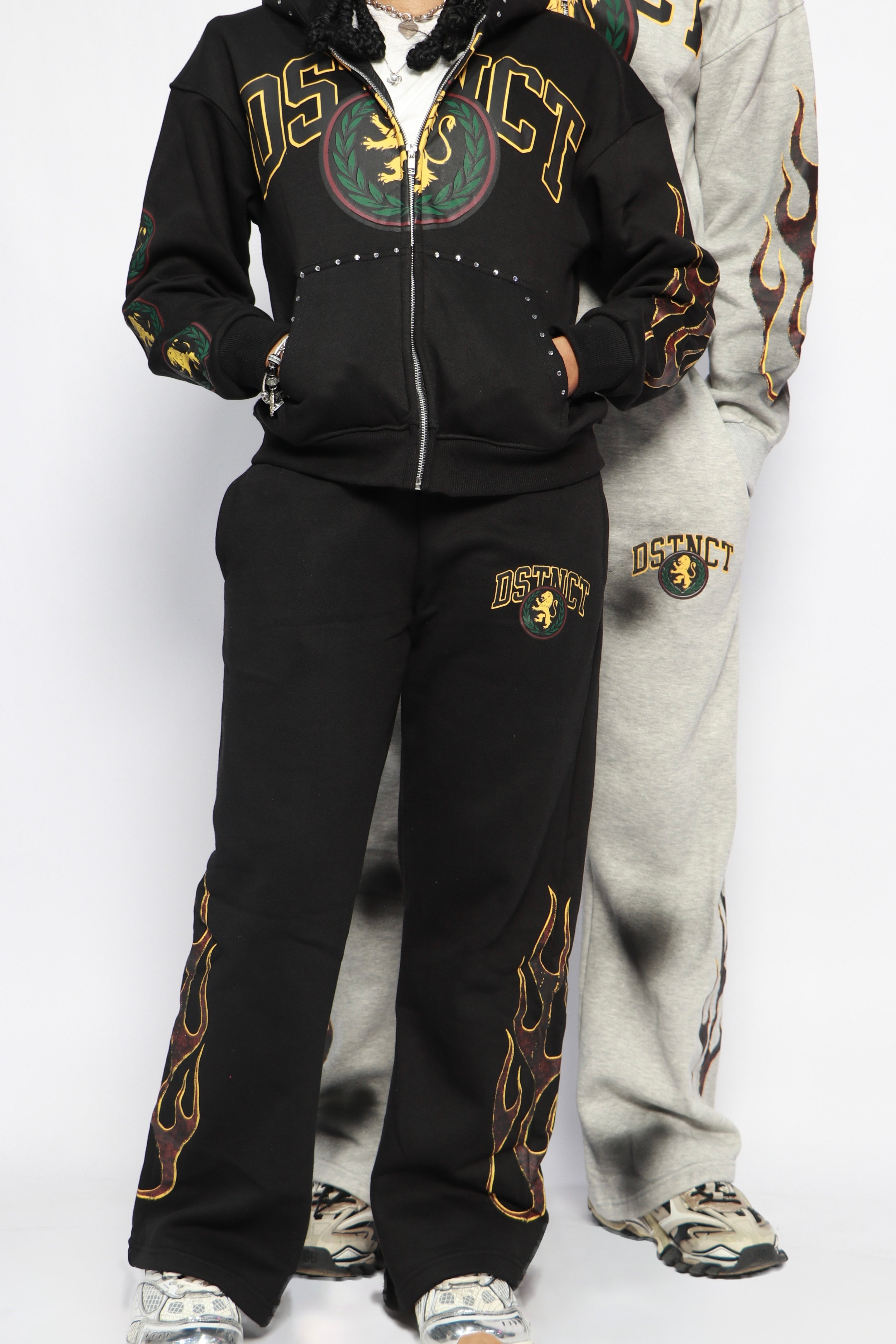 Black "Leo Lion" Sweatsuit